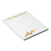 Niedlicher Pterodactylus-Cartoon Notizblock (angewinkelt)