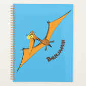 Niedlicher Pterodactylus-Cartoon Planer (Vorderseite)