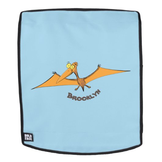 Niedlicher Pterodactylus-Cartoon Rucksack (Abnehmbare Front)