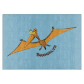 Niedlicher Pterodactylus-Cartoon Schneidebrett (Vorderseite)