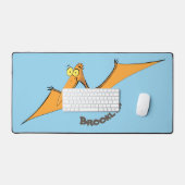 Niedlicher Pterodactylus-Cartoon Schreibtischunterlage (Tastatur & Maus)