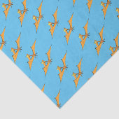 Niedlicher Pterodactylus-Cartoon Seidenpapier (Ausschnitt)