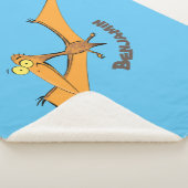 Niedlicher Pterodactylus-Cartoon Sherpadecke (3/4)