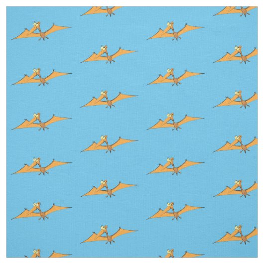 Niedlicher Pterodactylus-Cartoon Stoff (Muster)