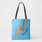 Niedlicher Pterodactylus-Cartoon Tasche (Vorderseite)