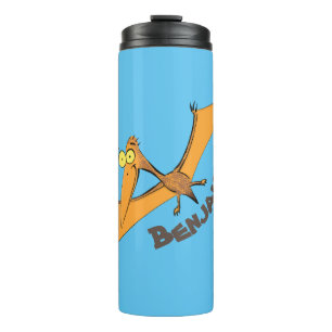 Niedlicher Pterodactylus-Cartoon Thermosbecher