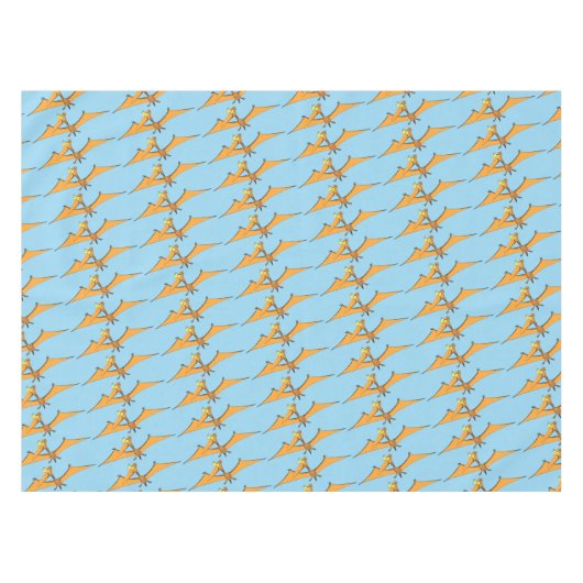 Niedlicher Pterodactylus-Cartoon Tischdecke (Vorderseite (Horizontal))