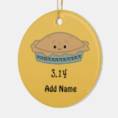 Niedlicher PU-Tag 3,14 Keramik Ornament (Links)