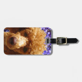 Niedlicher Pudel Gepäckanhänger (Vorderseite horizontal)