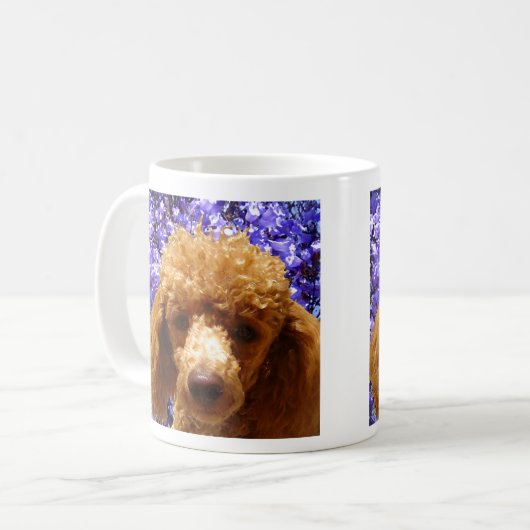 Niedlicher Pudel Tasse (Vorderseite Links)