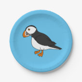 Niedlicher Puffin Pappteller (Vorderseite)