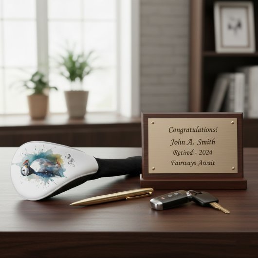 Niedlicher Puffsack in blau, individuell anpassbar Golf Headcover