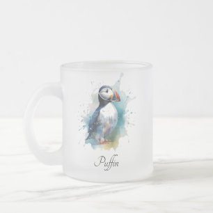 Niedlicher Puffsack in blauem Wasser Mattglastasse