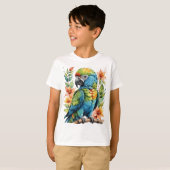 Niedlicher Puffvogel T-Shirt (Vorne ganz)