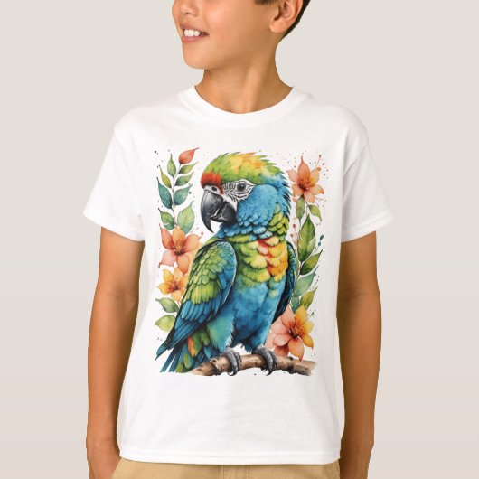 Niedlicher Puffvogel T-Shirt (Vorderseite)