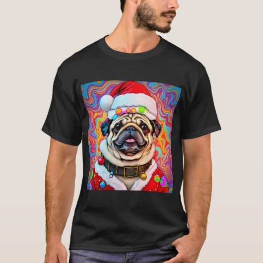 Niedlicher Pug T-Shirt (Vorderseite)