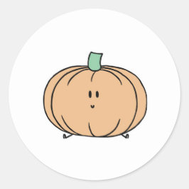 Niedlicher Pumpkettensticker Runder Aufkleber