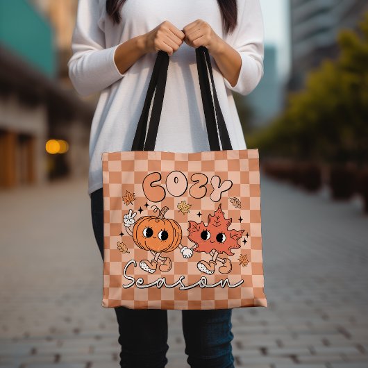 Niedlicher Pumpkin-Cartoon im Herbst Tasche