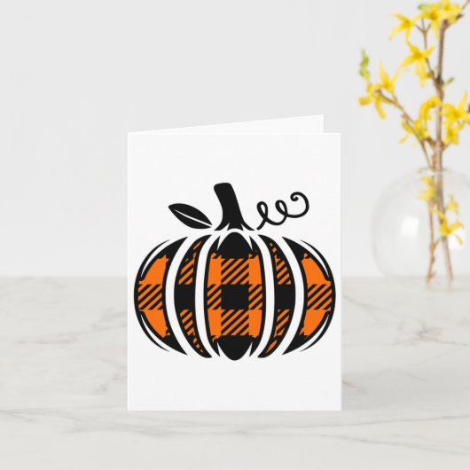 Niedlicher Pumpkin Fall und Herbst Pumpkins Ernted Karte (Gelbe Blume)