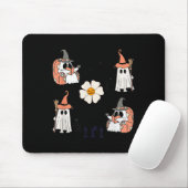 Niedlicher Pumpkin Ghost Boat Fledermäuse Pattern Mousepad (Mit Mouse)