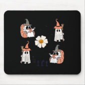 Niedlicher Pumpkin Ghost Boat Fledermäuse Pattern Mousepad (Vorne)