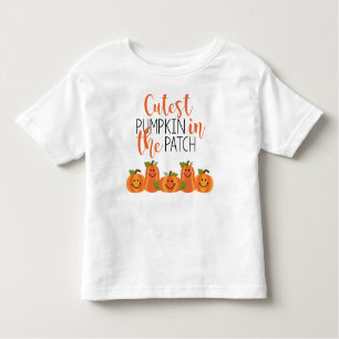 Niedlicher Pumpkin im Patch Kleinkind Ruffle T-Shi Kleinkind T-shirt