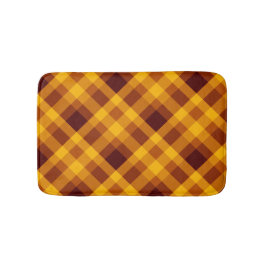 Niedlicher Pumpkin Orange Karierter kleiner Badema Badematte