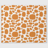 Niedlicher Pumpkin-Patch-Druck Geschenkpapier (Flach)