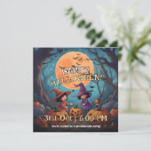 Niedlicher Pumpkin Patch Kids Halloween Einladung (Stehend Vorderseite)