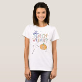 Niedlicher Pumpkin Pie Mathe Wizard Lehrer Hallowe T-Shirt (Vorne ganz)