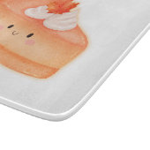 Niedlicher Pumpkin Pie Slice Schneidebrett (Ecke)