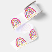 Niedlicher Pumpkin-Regenbogen Satinband (Rückseite)