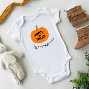 Niedlicher Pumpkin-Trick oder Pflege-Baby-Bodysuit Baby Strampler