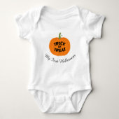 Niedlicher Pumpkin-Trick oder Pflege-Baby-Bodysuit Baby Strampler (Vorderseite)