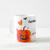Niedlicher Pumpkin und Geist Kaffeetasse (Vorderseite Links)