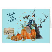 Niedlicher Pumpkin Wagon Halloween Trick oder Trea (Vorderseite (Horizontal))