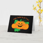 Niedlicher Punkin-Patch Karte (Gelbe Blume)