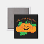 Niedlicher Punkin-Patch Magnet (Vorderseite/Rückseite)
