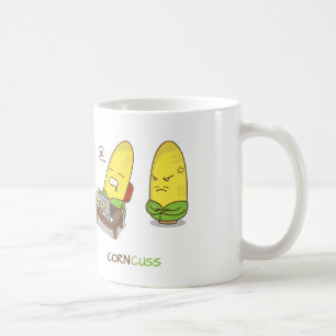 Niedlicher Punny NSFW Cartoon-Mais Concuss Kaffeetasse