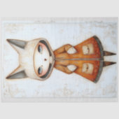Niedlicher Puppenfox, Inspiriert Togs M5 Decoupage Seidenpapier (Vorderseite)