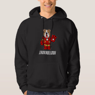 Niedlicher Puppy Bulldog Hundebesitzer aus Eisen Hoodie