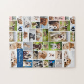 Niedlicher Puppy-Foto-Montage Adorable Hund Puzzle (Horizontal)