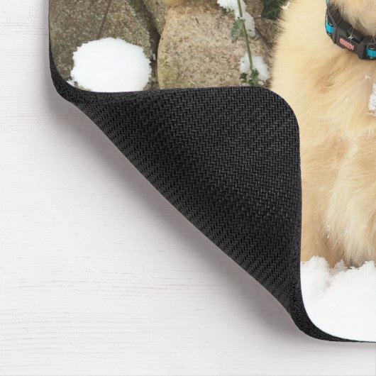 Niedlicher Puppy Labrador Retrieve Mousepad (Ecke)