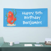 Niedlicher Pygmäen-Seepferd-Cartoon Banner (Messe)