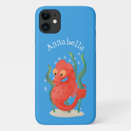 Niedlicher Pygmäen-Seepferd-Cartoon Case-Mate iPhone Hülle (Rückseite)