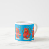 Niedlicher Pygmäen-Seepferd-Cartoon Espressotasse (Vorderseite Rechts)