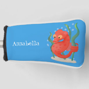 Niedlicher Pygmäen-Seepferd-Cartoon Golf Headcover