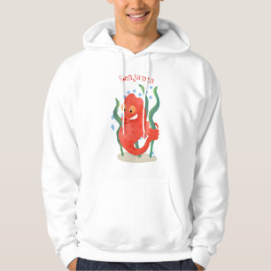 Niedlicher Pygmäen-Seepferd-Cartoon Hoodie