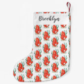 Niedlicher Pygmäen-Seepferd-Cartoon Kleiner Weihnachtsstrumpf (Rückseite)