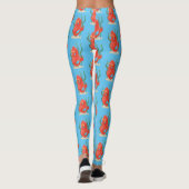 Niedlicher Pygmäen-Seepferd-Cartoon Leggings (Rückseite)
